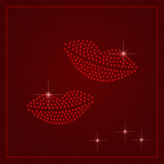 Rhinestone Valentines Day Template