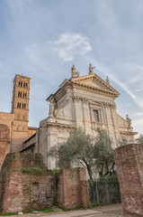 Fototapeta na wymiar Rome Basilica di Santa Francesca Romana