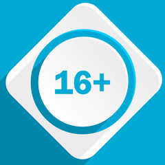 adults blue flat design modern icon for web and mobile app