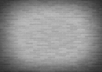 Grey brick wall.