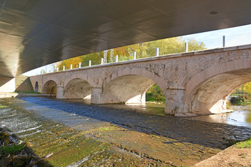 puente sobre el río arlanzón
