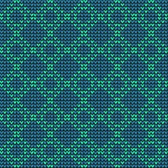 Knitted seamless pattern. Simple geometric.
