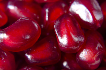 background of pomegranate seeds