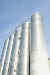 Industrial silos in the chemical industry