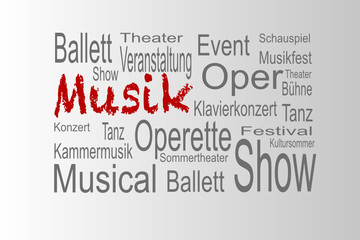 Musik Kultur tag cloud