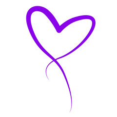 Fioletowe serce © piaskun_