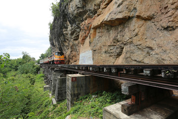 Train on the death railway