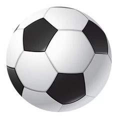 Afwasbaar Fotobehang Bol Soccer ball isolated on white background