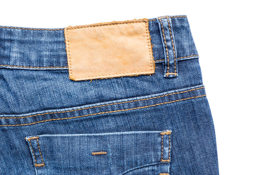 Back side of blue jeans