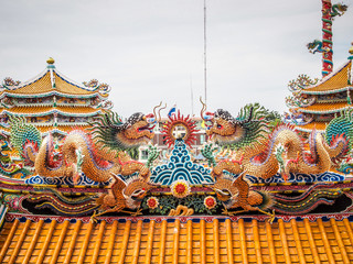 The dragon on the roof