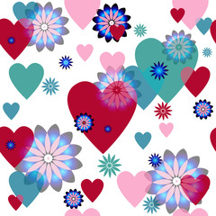  Seamless valentine pattern