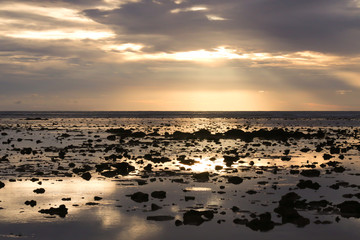 Sunset at Andaman Sea,Trang province, Thailand