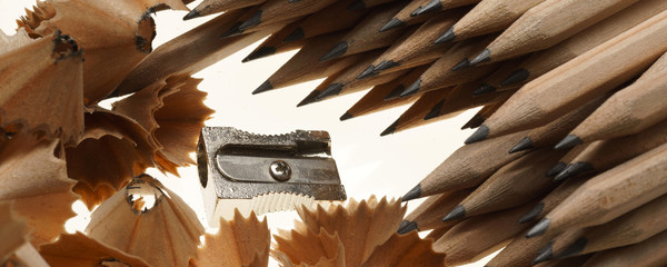 Pencils and pencil shavings - Banner/Header edition