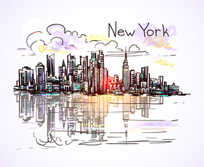 new york sketch