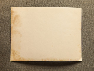 Old brown paper sheet