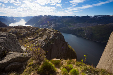 Norwegian landscape, Prekestolen, Norway