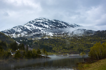 Norwegian landscape, Latefossen, 