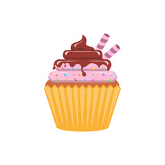 Vector illustration cupcake