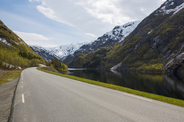 Norway road at rogaland