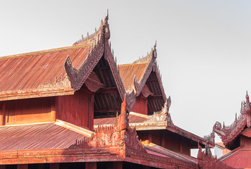 Temple of Grand Palace in Mandalay (Myanmar)