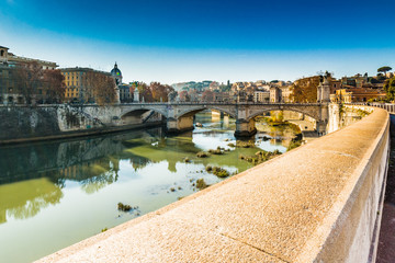 Fototapeta premium view of the river Tiber