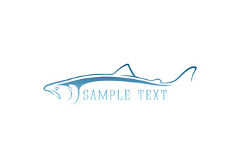 Fototapeta premium logo fish