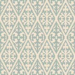 Elegant antique background image of jagged check spiral pattern.