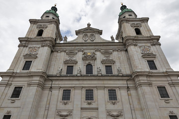 Fototapeta na wymiar Salzburg Dom facade, Austria.