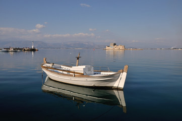 Fototapeta na wymiar Nafplion, beautiful town in the Peloponnese, Greece