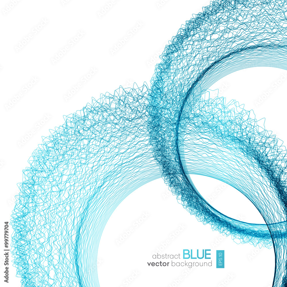Poster abstract vector background, futuristic wavy