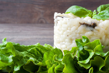 Risotto with mushrooms