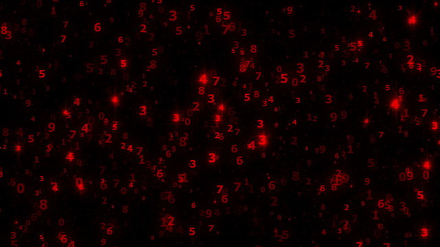 red deep digital space - seamless loop