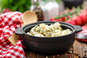 marinated mushrooms