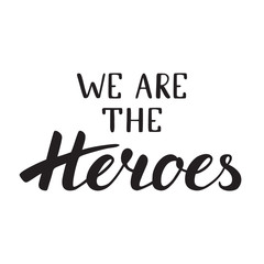 Hand written motivational lettering poster 