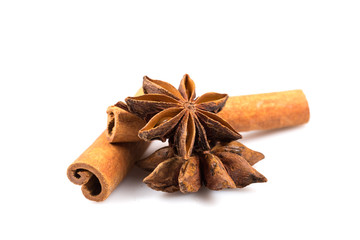Stars anise and Cinnamon