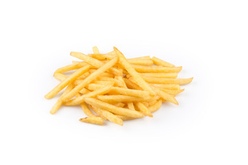 french fries isolated