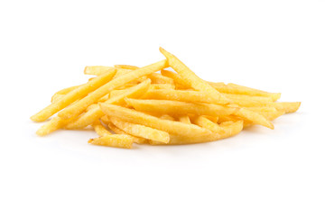 french fries isolated