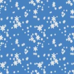 Seamless pattern of defocused falling snow