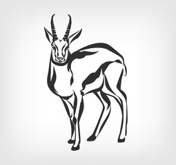 Goat vector black icon logo illustration