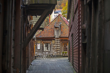 Norvegia, Bergen, vecchio porto,Akerbrygge