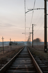 Fototapeta na wymiar old railway