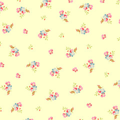 Beautiful floral pattern with small flowers