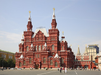 Historical Museumin on Red square in Moscow. Russia