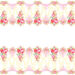 Card with floral pattern