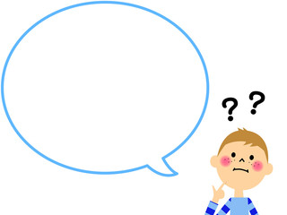 理解出来ない男の子　吹き出し