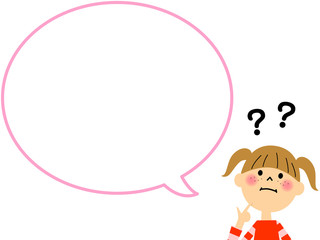 理解出来ない女の子　吹き出し