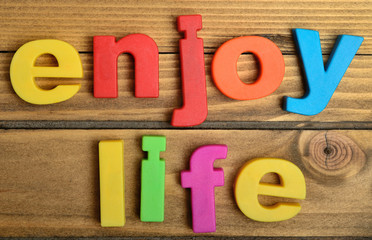 Enjoy life word