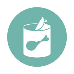 Canned food icon