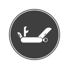 Camping knife icon