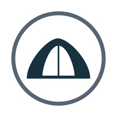 Travel tent icon